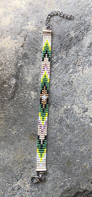 Or, vert et jaune (bracelet 1)