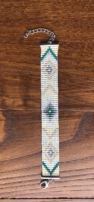 Vert, gris, jaune (bracelet 5)