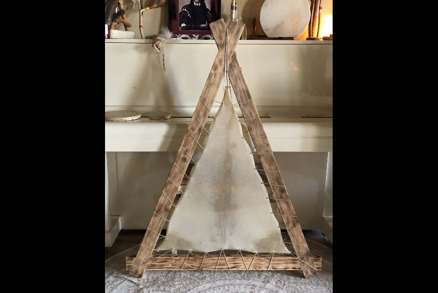 Cadre peau bois prêt à peindre - format triangle