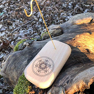 Porte-pendule Métatron en chêne